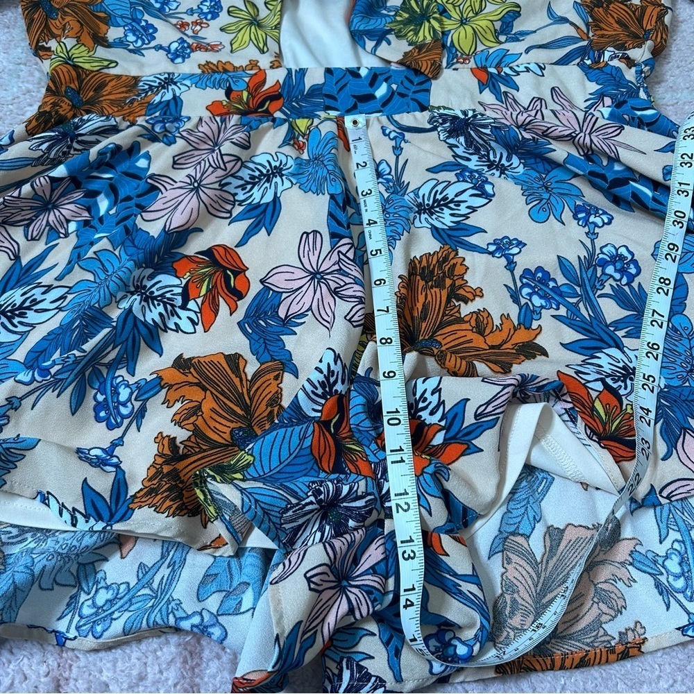 NWT Southern Fried Chics Floral Print Romper Size XXL Tropical Cruise - Picture 8 of 9